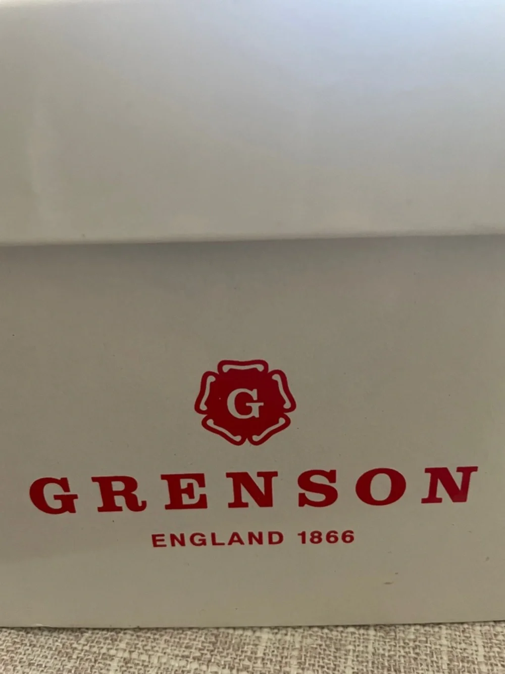 Grenson Sid Black Leather Cap Toe Derbys with Tan Welt UK Size 8G US Size 9